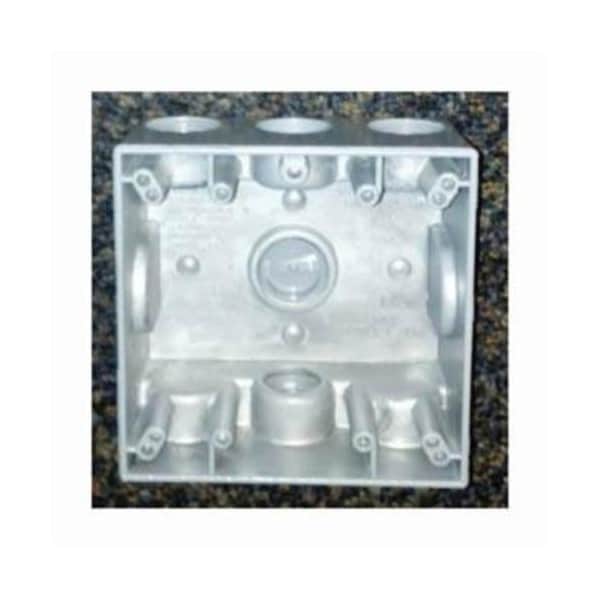 Mulberry Electrical Box, 30.5 cu in, Outlet Box Type, 2 Gangs, Aluminum
